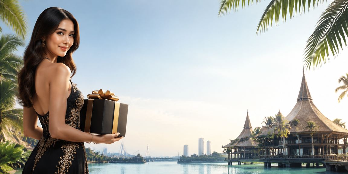 Suasana pertaruhan kasino di Sarawak dengan pemain yang aktif dan lampu berwarna-warni